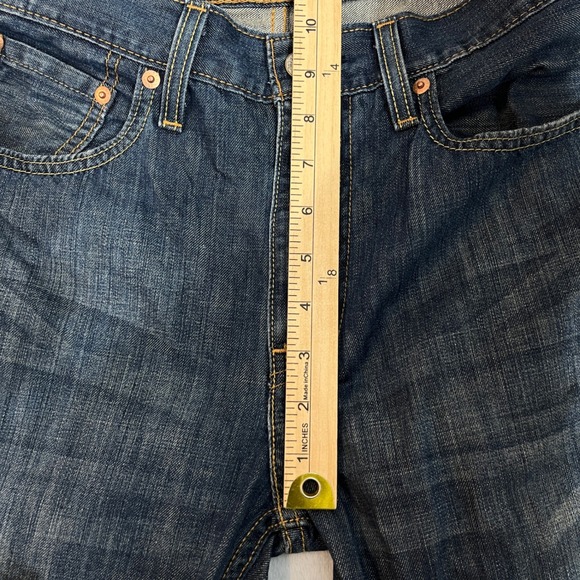 Levi Strauss & Co 527 Slim Bootcut Jeans Mens 30x32 Dark Wash Denim 527-0493 - Picture 8 of 12